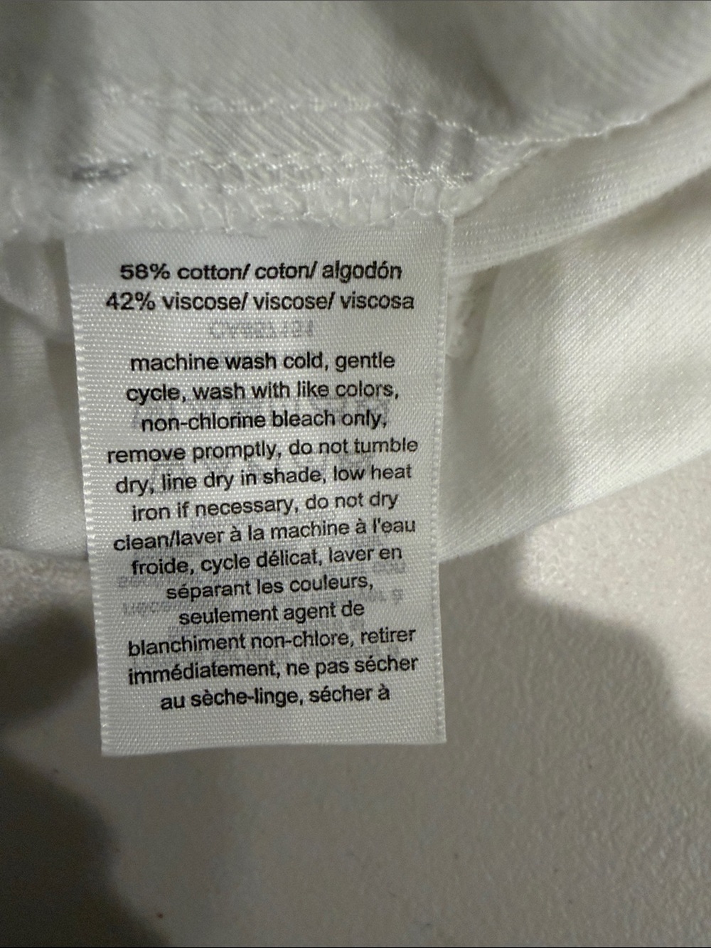 Tommy Hilfiger White Utility Wide Leg Pants Women’s 4 High Rise Patch Pocket - Picture 7 of 8
